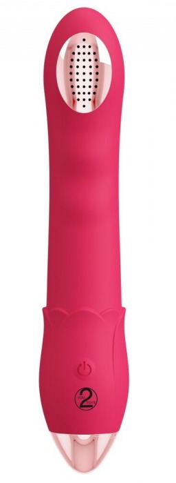 Малиновая насадка на душ с вибрацией Showers to orgasm - 20,1 см. - Orion - купить с доставкой во Владимире