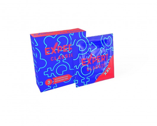 Презервативы увеличенного размера Expert Classic XXL - 3 шт. - Expert - купить с доставкой во Владимире
