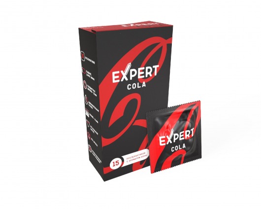 Презервативы с ароматом колы Expert Cola - 15 шт. - Expert - купить с доставкой во Владимире