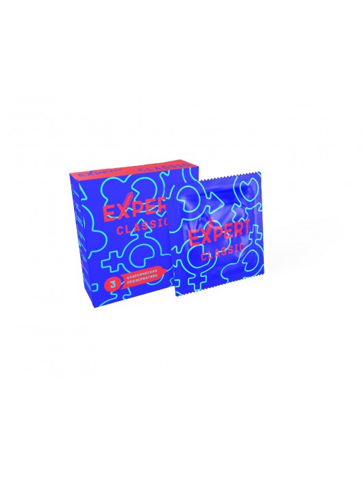 Классические презервативы Expert Classic - 3 шт. - Expert - купить с доставкой во Владимире