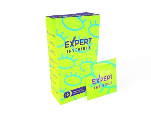 Ультратонкие презервативы Expert Invisible - 15 шт. - Expert - купить с доставкой во Владимире