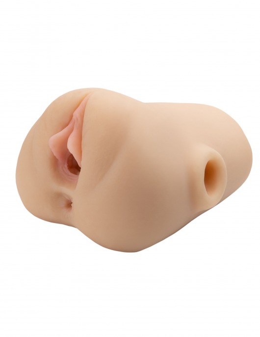 Телесный мастурбатор с вибрацией Double Pounder Vibrating Squeeze Stroker - Pipedream - во Владимире купить с доставкой