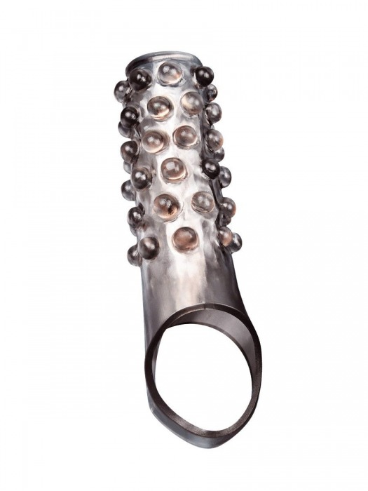 Дымчатая насадка на пенис с выпуклостями - 11 см. - Sex Expert - во Владимире купить с доставкой