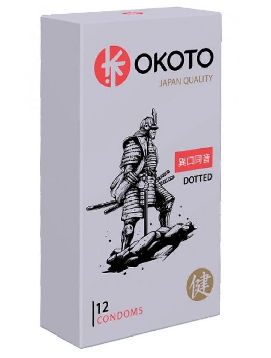 Точечные презервативы OKOTO Dotted - 12 шт. - Sitabella - купить с доставкой во Владимире