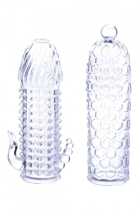 Набор из 2 прозрачных насадок на член Seductive Tickler Sleeves Set - NMC - во Владимире купить с доставкой