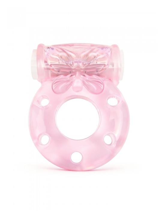 Розовое эрекционное виброкольцо с бабочкой - 1137 - во Владимире купить с доставкой