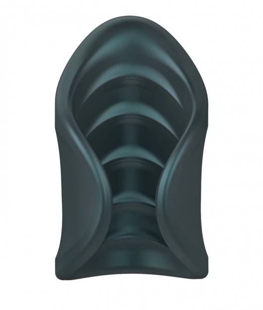 Серый сквозной мастурбатор с вибрацией Manwan Starter - Manwan - во Владимире купить с доставкой