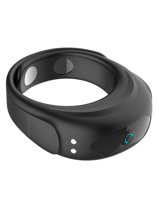 Черное эрекционное виброкольцо на ремешках - Boys of Toys - во Владимире купить с доставкой