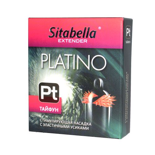 Стимулирующая насадка с шипиками по бокам Platino  Тайфун - Sitabella - купить с доставкой во Владимире