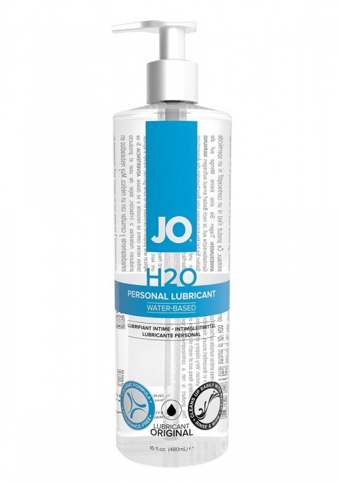 Лубрикант на водной основе JO Personal Lubricant H2O с дозатором - 480 мл. - System JO - купить с доставкой во Владимире