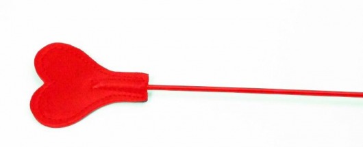 Красный стек со шлепком в виде сердца - 63,5 см. - БДСМ Арсенал - купить с доставкой во Владимире