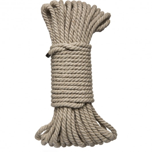 Бондажная пеньковая верёвка Kink Bind   Tie Hemp Bondage Rope 50 Ft - 15 м. - Doc Johnson - купить с доставкой во Владимире