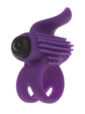 Эрекционное кольцо с подхватом мошонки и стимуляцией клитора Bullet Lastic Ring - Adrien Lastic - во Владимире купить с доставкой