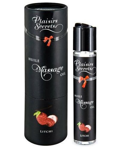 Массажное масло с ароматом личи Huile de Massage Gourmande Litchi - 59 мл. - Plaisir Secret - купить с доставкой во Владимире