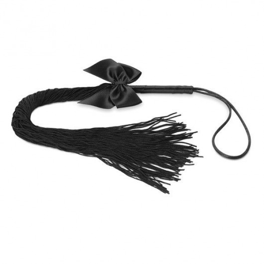 Чёрная плётка Lilly Whip Bijoux - Bijoux Indiscrets - купить с доставкой во Владимире