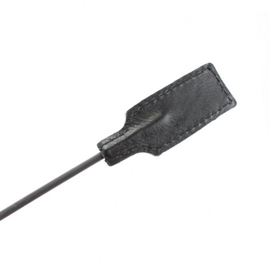 Чёрный профессиональный стек с золотистой рукоятью - 73 см. - БДСМ Арсенал - купить с доставкой во Владимире