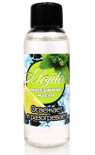 Массажное масло для тела Mojito с ароматом лайма - 50 мл. - Биоритм - купить с доставкой во Владимире