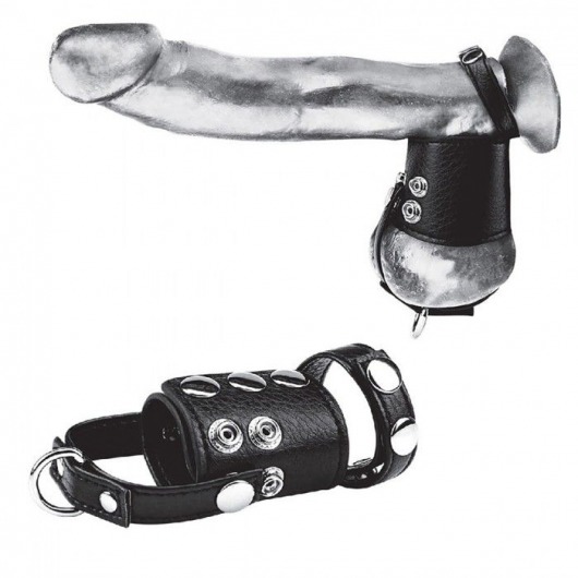 Кольцо на член и мошонку Cock Ring With 2  Ball Stretcher And Optional Weight Ring - BlueLine - во Владимире купить с доставкой