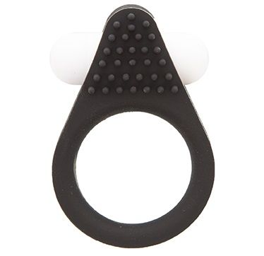 Чёрное эрекционное кольцо LIT-UP SILICONE STIMU RING 1 BLACK - Dream Toys - во Владимире купить с доставкой