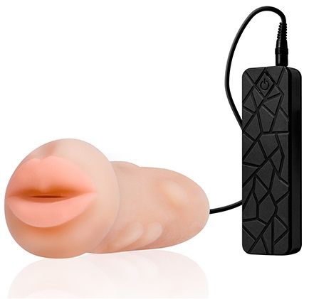 Мастурбатор-ротик с вибрацией REALSTUFF VIBRATING MASTURBATOR MOUTH - Dream Toys - во Владимире купить с доставкой