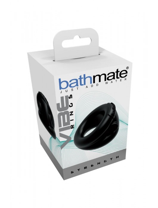 Чёрное эрекционное виброкольцо Strength - Bathmate - во Владимире купить с доставкой