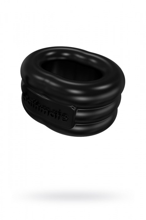 Чёрное эрекционное виброкольцо Stretch - Bathmate - во Владимире купить с доставкой