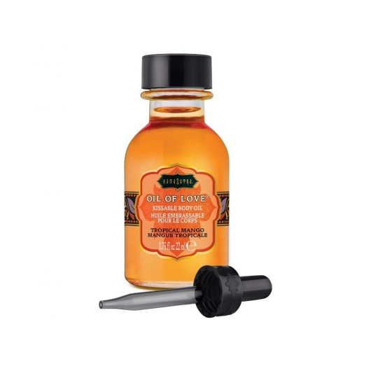 Масло для ласк с ароматом манго Oil of Love Tropical Mango - 22 мл. - Kama Sutra - купить с доставкой во Владимире