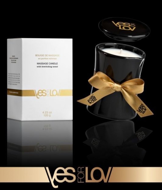 Массажная аромасвеча BEWITCHING MASSAGE CANDLE - 120 мл. - YESforLOV - купить с доставкой во Владимире