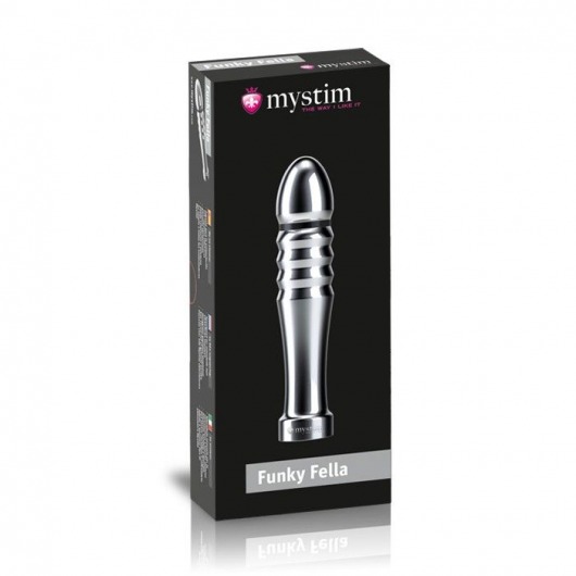 Ребристый фаллоимитатор для электростимуляции Funky Fella Rill Dildo - 13 см. - MyStim - купить с доставкой во Владимире
