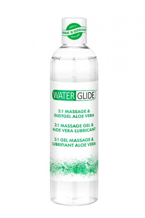 Гель-смазка 2-в-1 MASSAGE   LUBRICANT ALOE VERA - 300 мл. - Waterglide - купить с доставкой во Владимире