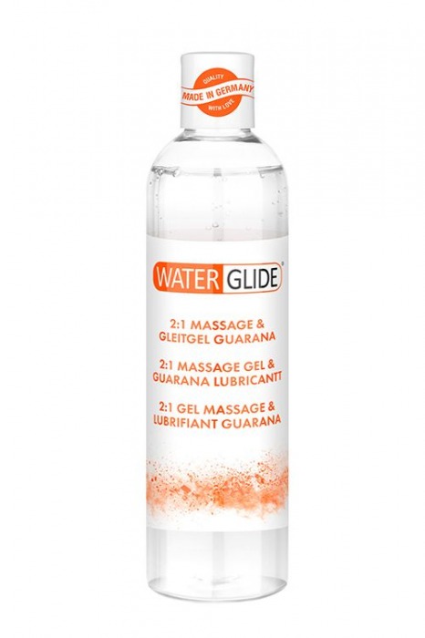 Гель-смазка 2-в-1 MASSAGE   LUBRICANT GUARANA - 300 мл. - Waterglide - купить с доставкой во Владимире