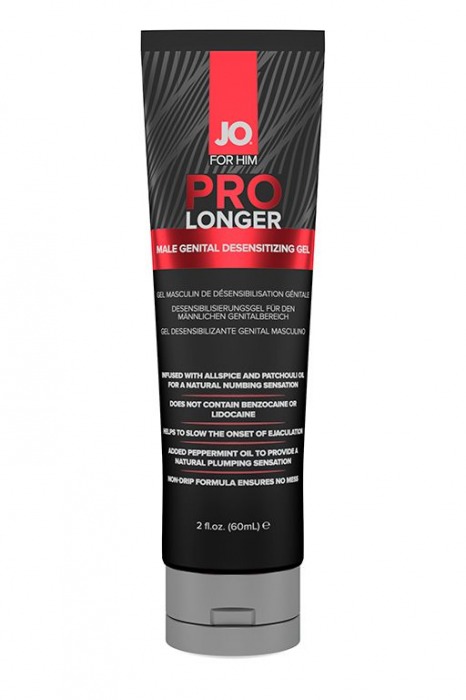 Гель-пролонгатор умеренного действия для мужчин JO Prolonger Gel – 60 мл. - System JO - купить с доставкой во Владимире