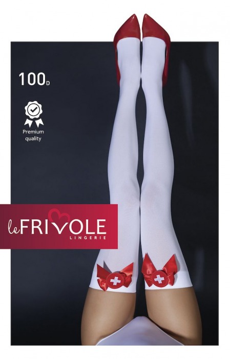Чулки медсестры с эмблемой и бантом - Le Frivole купить с доставкой