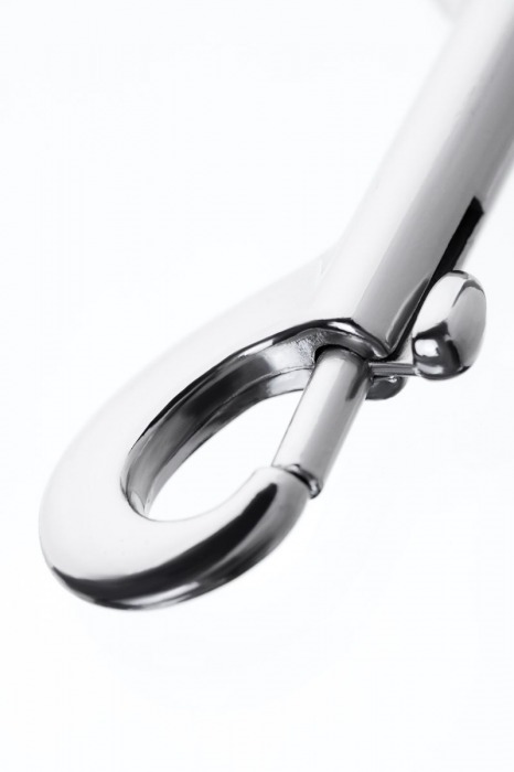 Серебристый двухсторонний карабин TOYFA Metal - ToyFa - купить с доставкой во Владимире