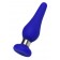 Синяя силиконовая анальная втулка с ограничителем - 10 см. - ToyFa во Владимире Синяя силиконовая анальная втулка с ограничителем - 10 см. - ToyFa