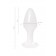 Белая акриловая анальная втулка - 9,5 см. - Toyfa Basic во Владимире Белая акриловая анальная втулка - 9,5 см. - Toyfa Basic