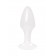 Белая акриловая анальная втулка - 9,5 см. - Toyfa Basic во Владимире Белая акриловая анальная втулка - 9,5 см. - Toyfa Basic