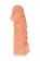 Телесная закрытая насадка с венками Cock Sleeve Size S - 13,8 см. - KOKOS - во Владимире купить с доставкой