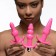 Набор из 3 розовых анальных пробок с вибропулей Thrill Trio Anal Plug Set - XR Brands во Владимире Набор из 3 розовых анальных пробок с вибропулей Thrill Trio Anal Plug Set - XR Brands