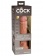 Карамельный вибратор-реалистик 8  Vibrating Silicone Dual Density Cock - 22 см. - Pipedream