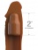 Коричневая насадка на член 2  Silicone X-tension - 20,3 см. - Pipedream - во Владимире купить с доставкой