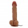 Темно-бежевый вибратор с эффектом скользящей кожи Buraq - 24 см. - Baile купить во Владимире с доставкой в Orgasmix.ru Темно-бежевый вибратор с эффектом скользящей кожи Buraq - 24 см. - Baile